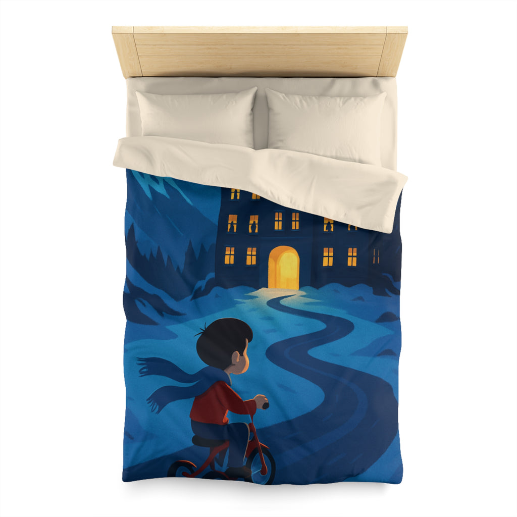 Housse de Couette Microfibre Motif Créatif Original Style Contemporain Chambre Élégante