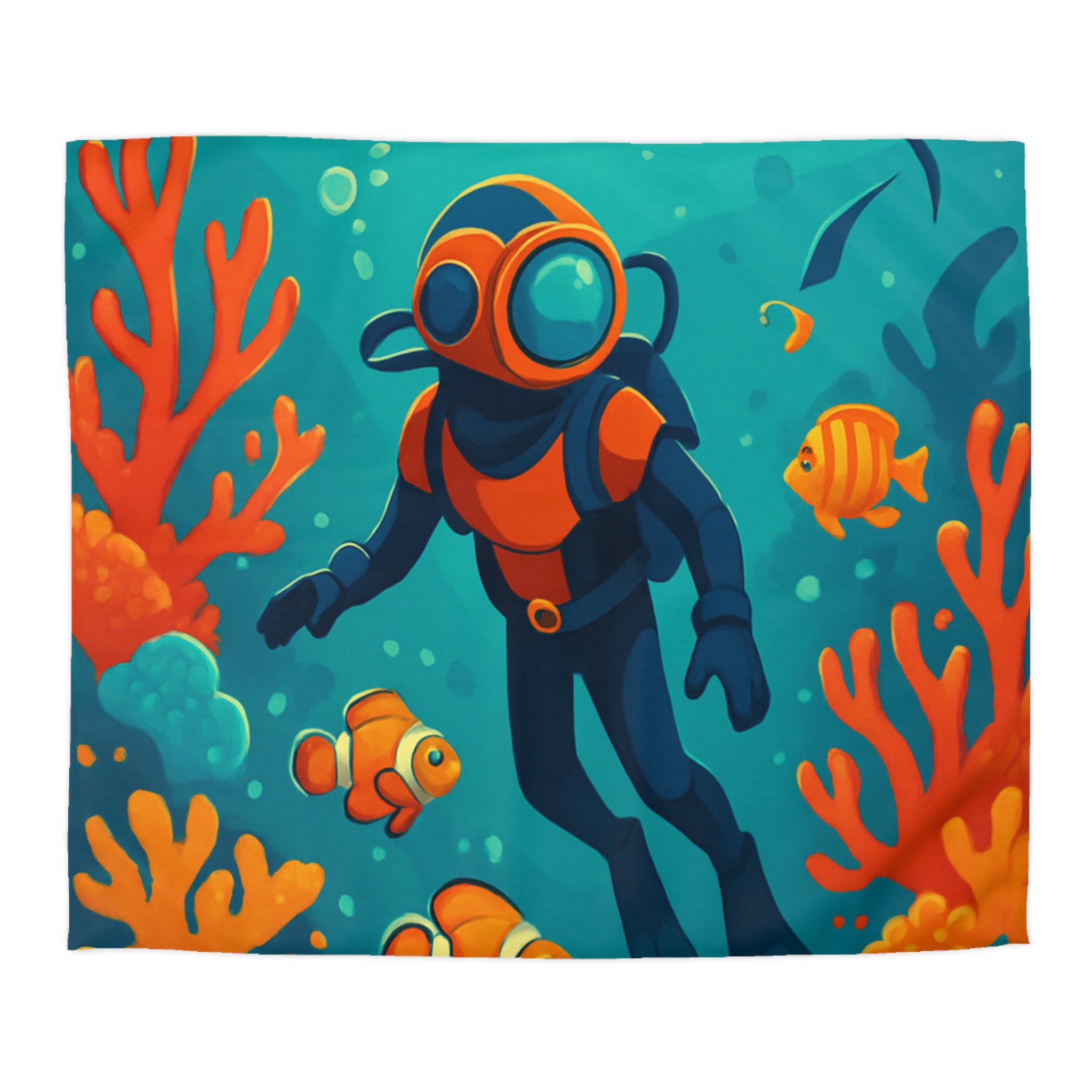 Housse de Couette Microfibre Illustration Unique Design Moderne Décoration Intérieure Raffinée