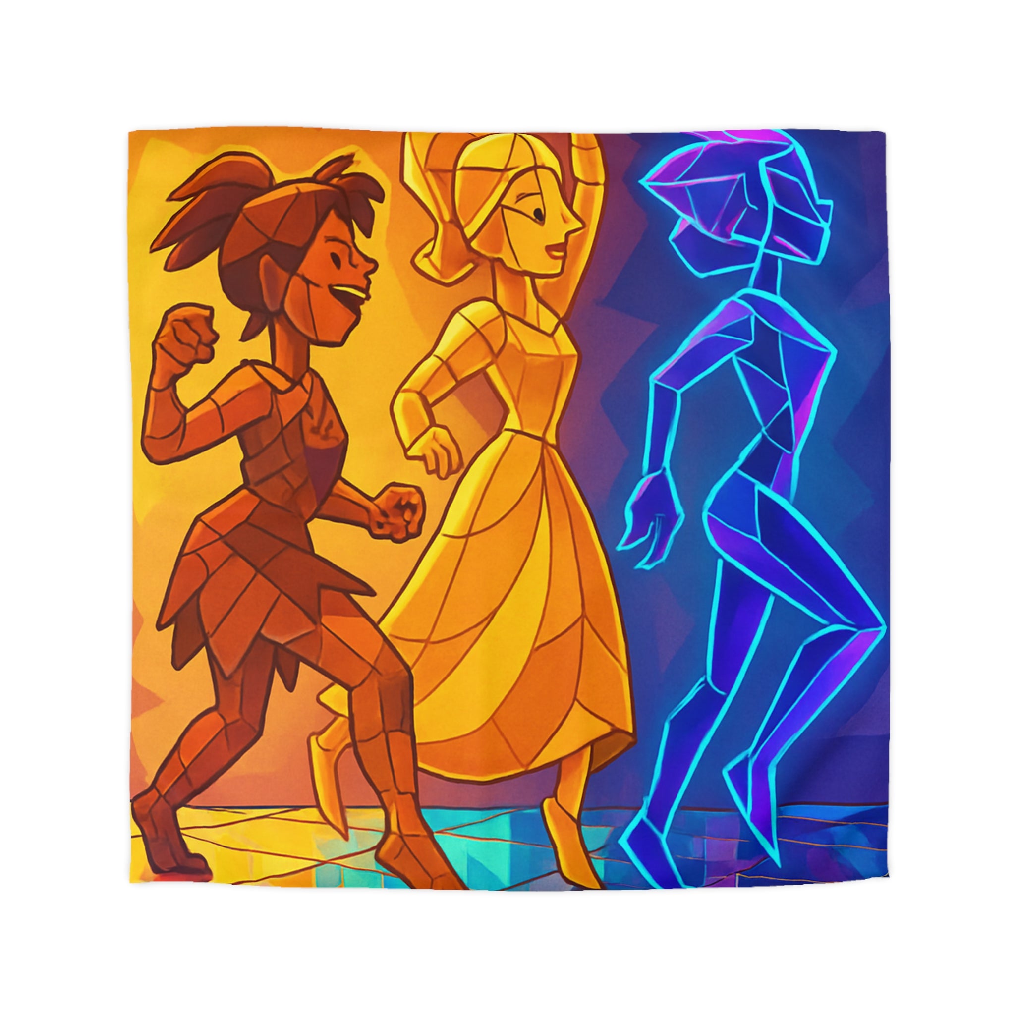 Housse de Couette Microfibre Création Artistique Moderne Design Exclusif Décoration Chambre