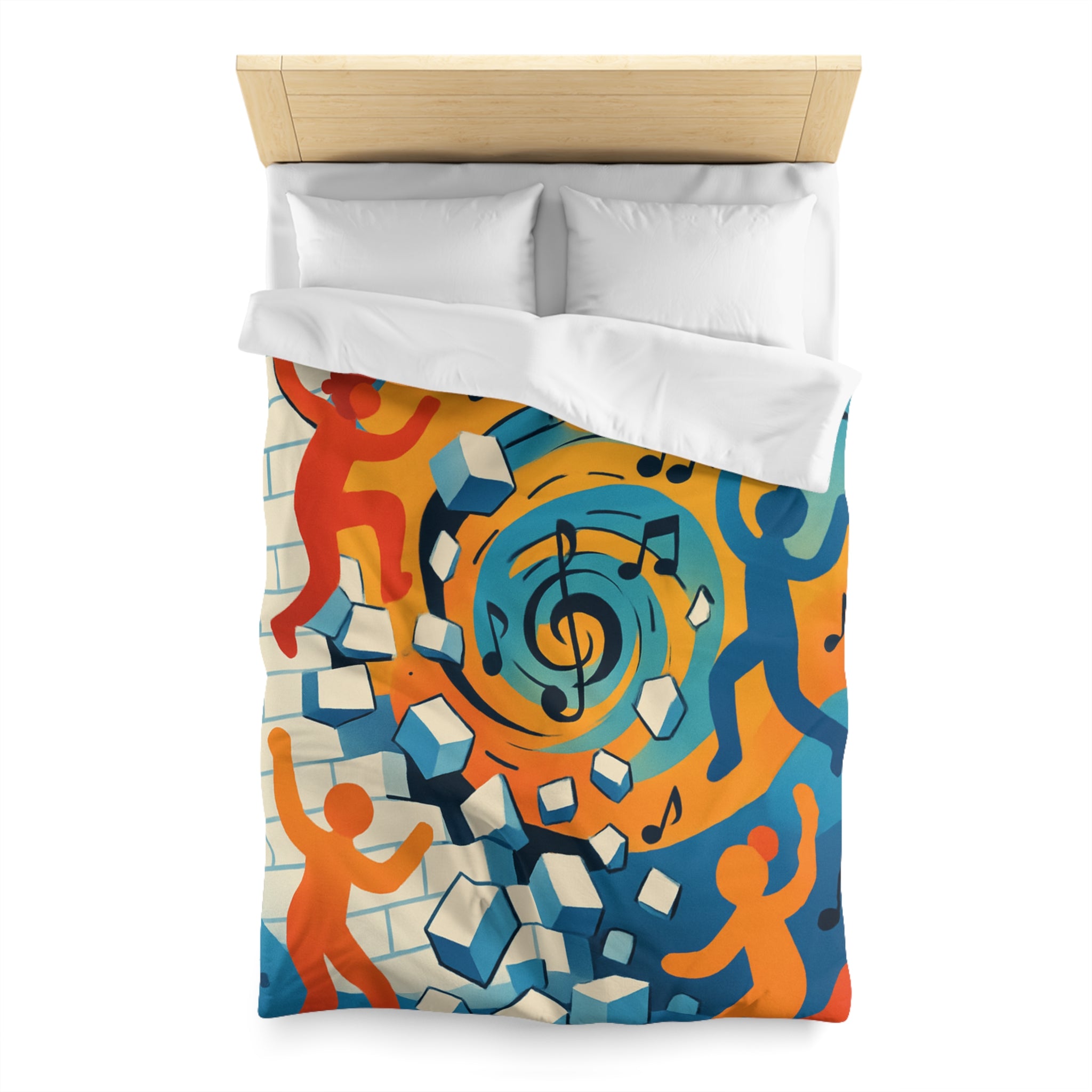 Housse de Couette Microfibre Création Artistique Moderne Design Exclusif Décoration Chambre