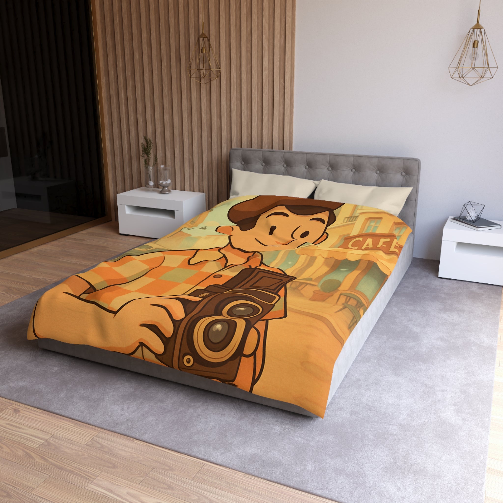 Housse de Couette Microfibre Création Artistique Moderne Design Exclusif Décoration Chambre