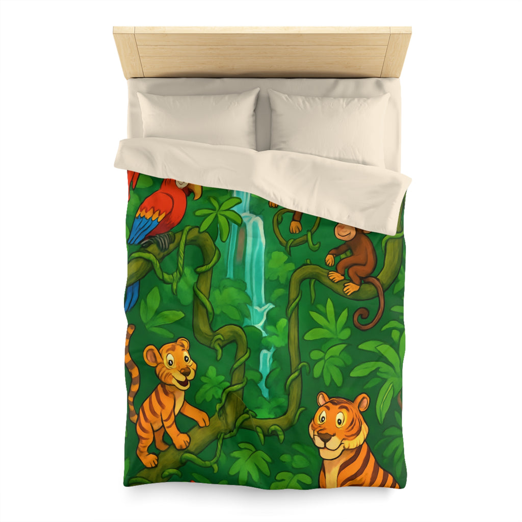 Housse de Couette Microfibre Illustration Unique Design Moderne Décoration Intérieure Raffinée