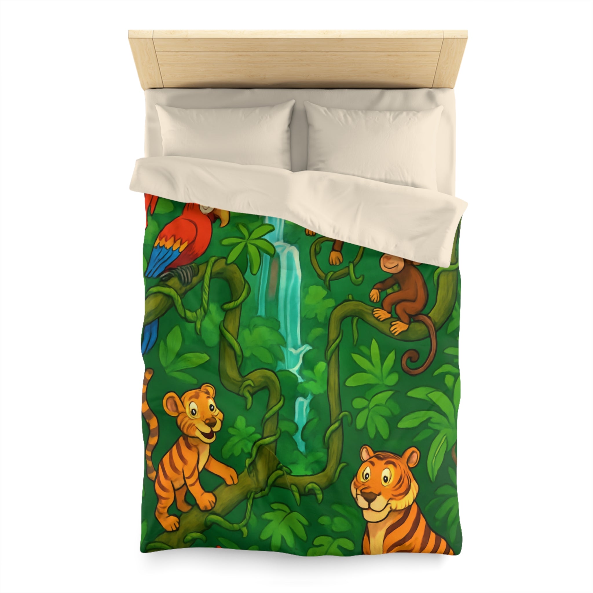 Housse de Couette Microfibre Illustration Unique Design Moderne Décoration Intérieure Raffinée