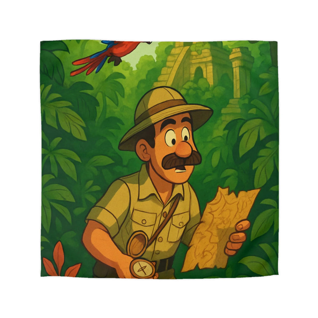 Décorez votre chambre avec une housse de couette aventure jungle et perroquet vibrant