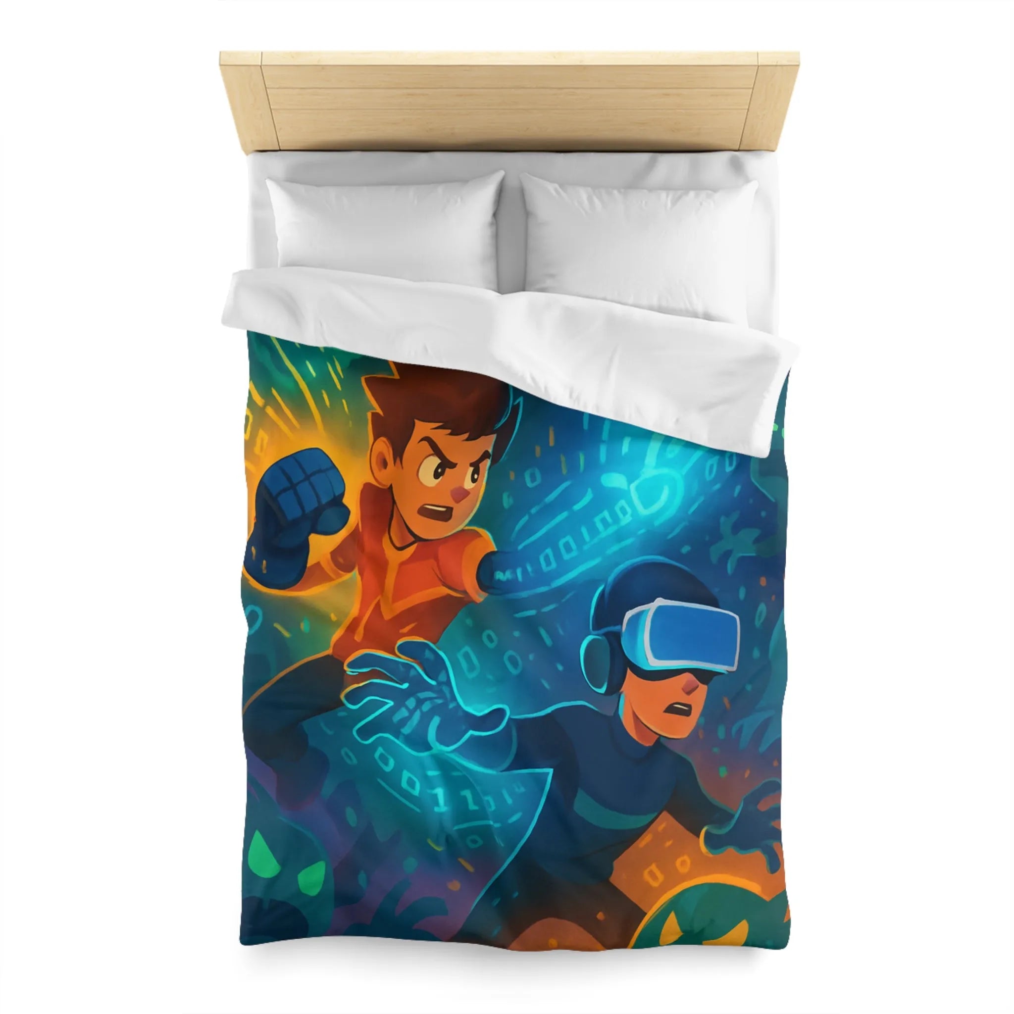 Housse de Couette Microfibre Création Artistique Moderne Design Exclusif Décoration Chambre