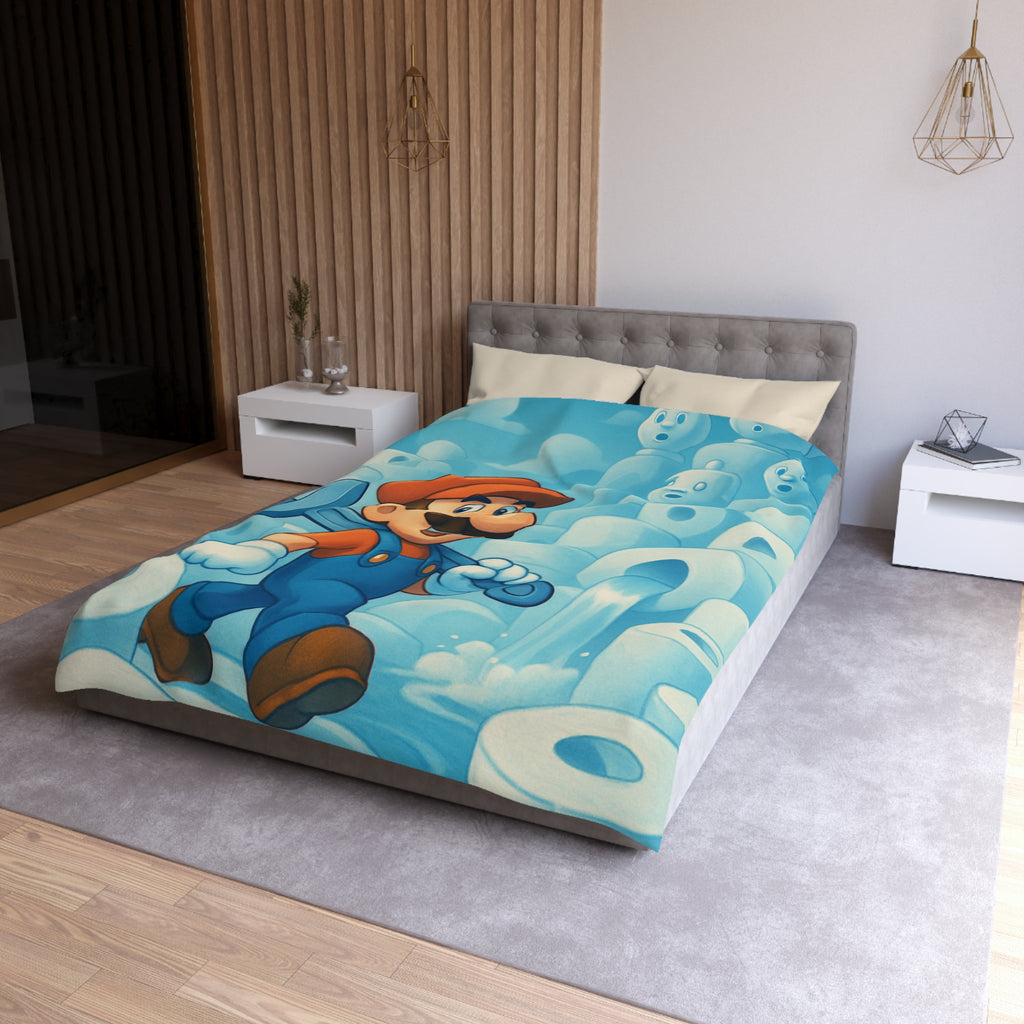 Housse de Couette Microfibre Illustration Unique Design Moderne Décoration Intérieure Raffinée