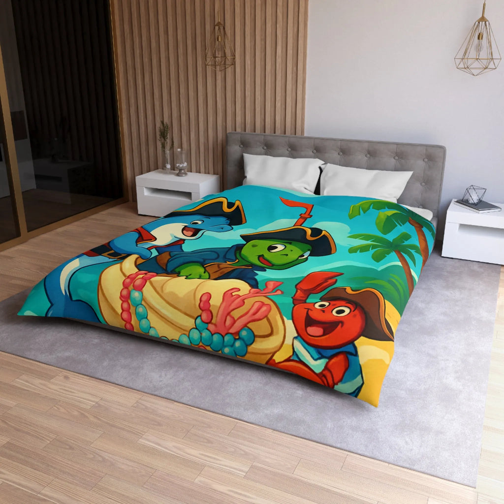 Ensemble pirate océanique pour chambre enfant avec animaux marins en costumes colorés