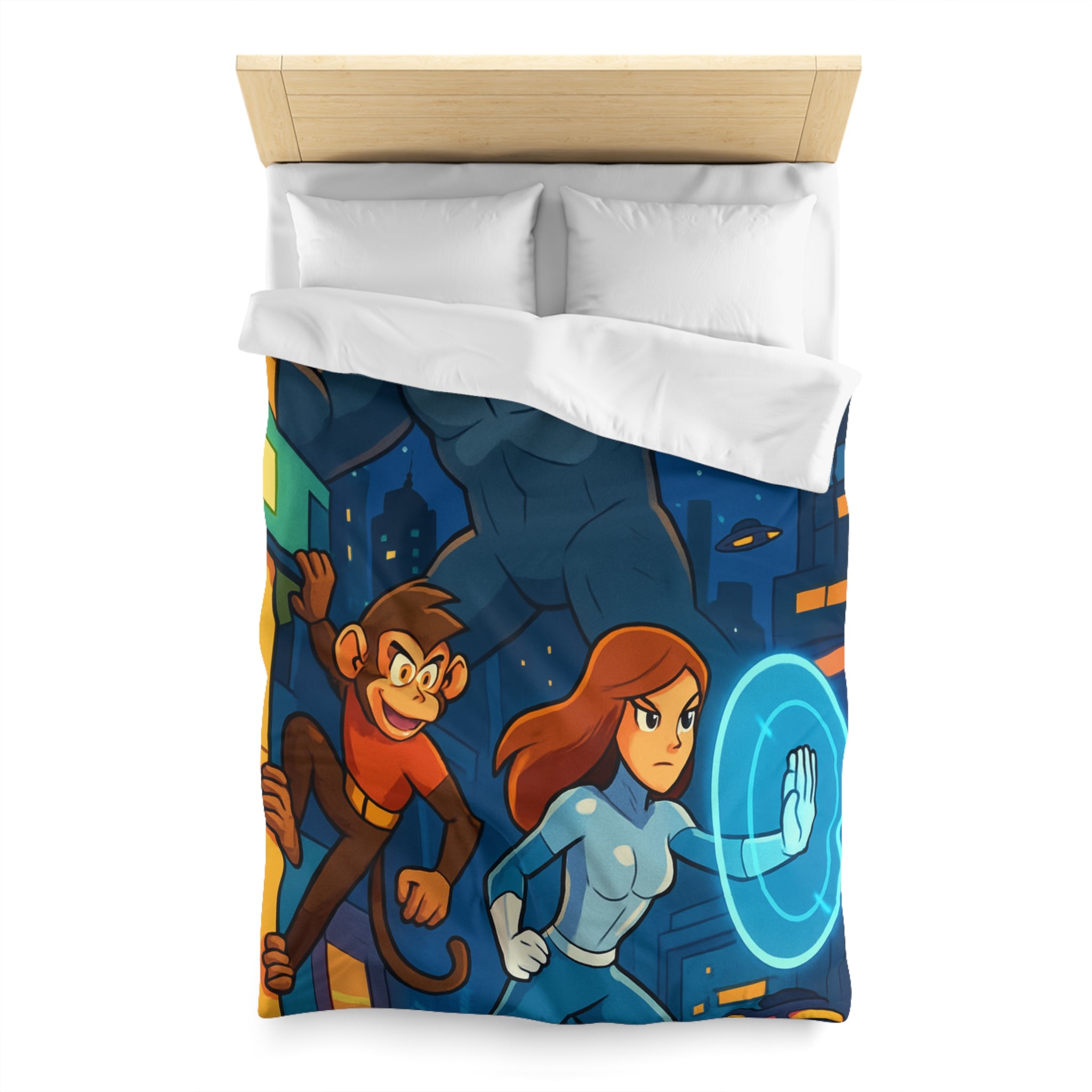 Housse de Couette Microfibre Création Artistique Moderne Design Exclusif Décoration Chambre