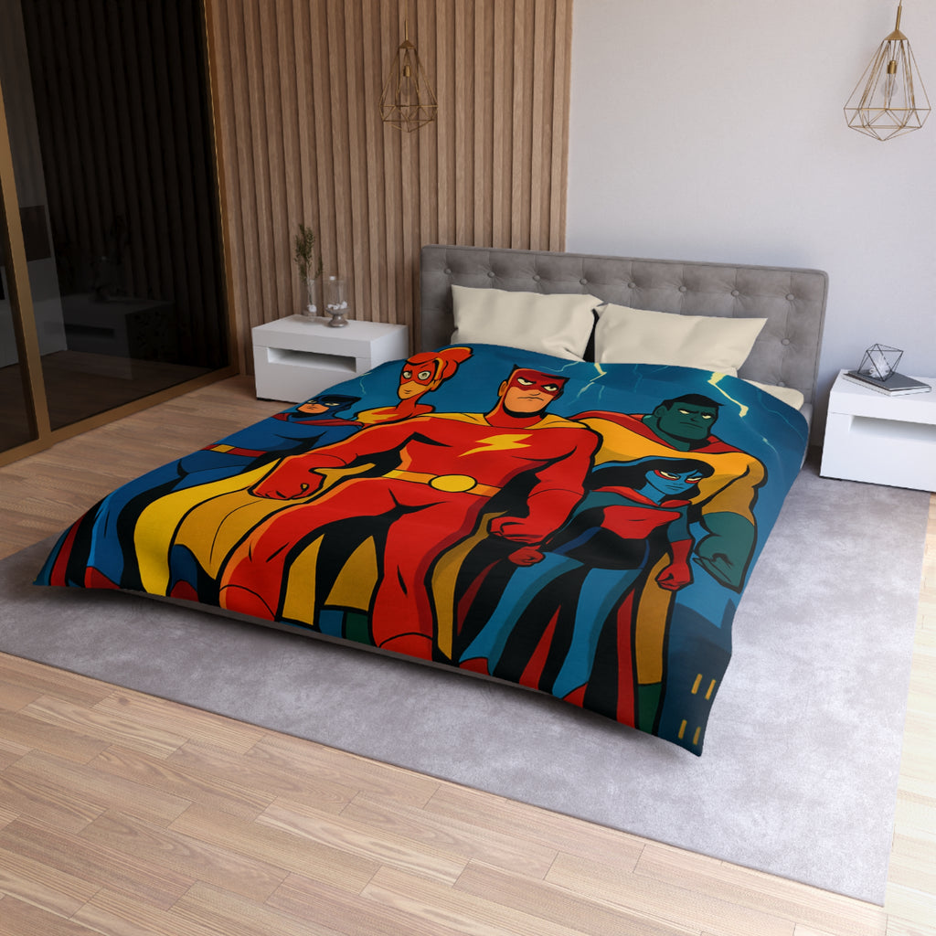 Housse de Couette Microfibre Design Artistique Moderne Décoration Chambre Confort Premium