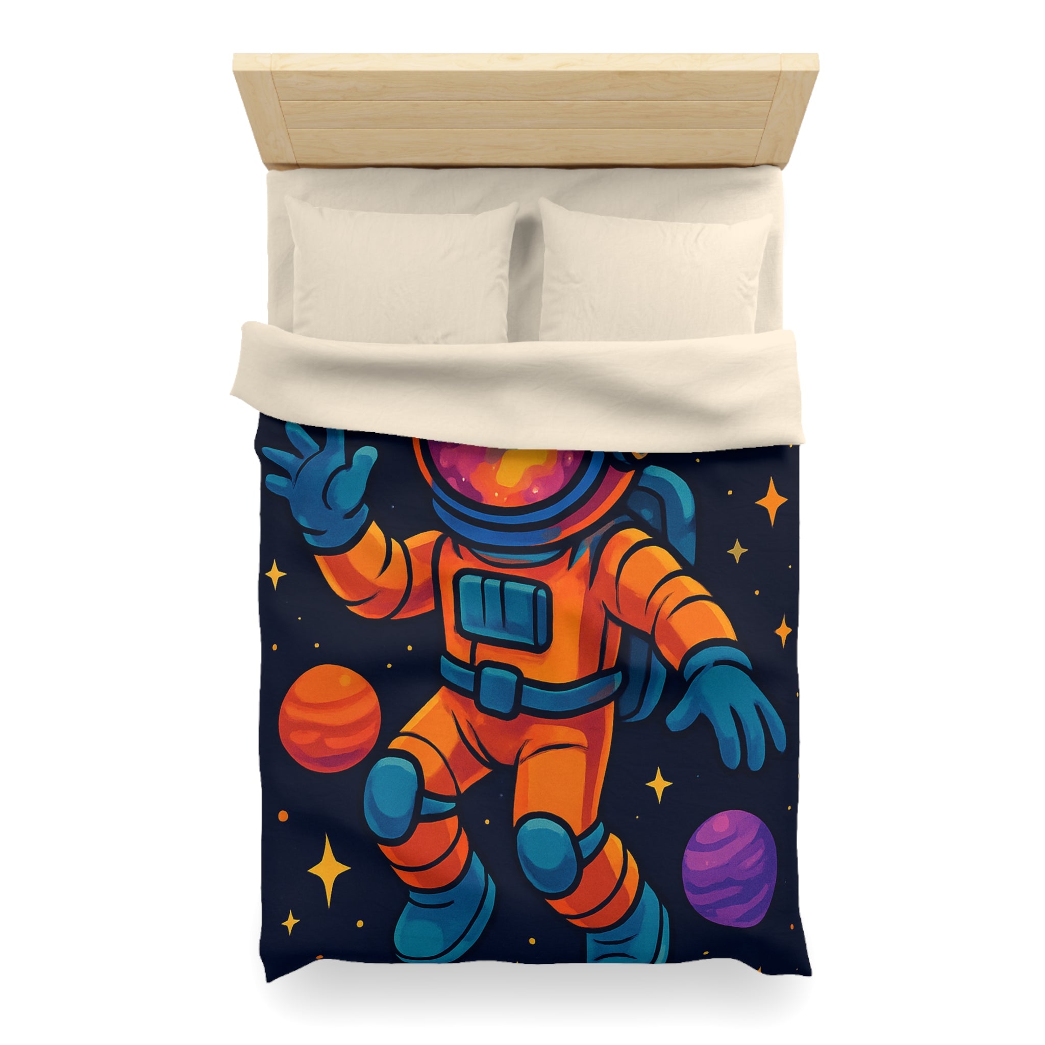 Housse de Couette Microfibre Illustration Unique Design Moderne Décoration Intérieure Raffinée