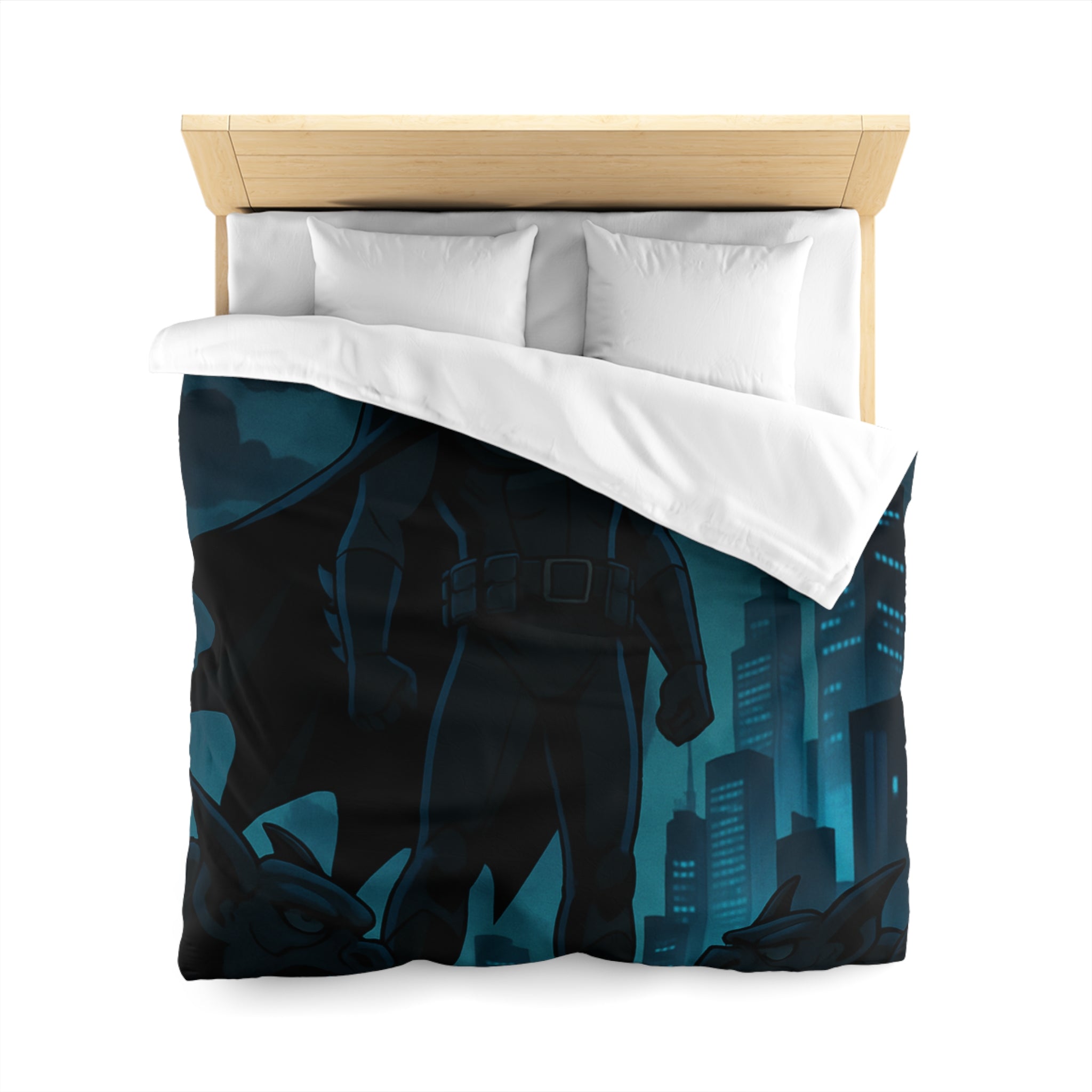 Housse de Couette Microfibre Illustration Unique Design Moderne Décoration Intérieure Raffinée