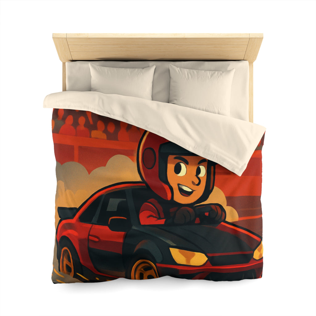 Housse de Couette Microfibre Motif Créatif Original Style Contemporain Chambre Élégante