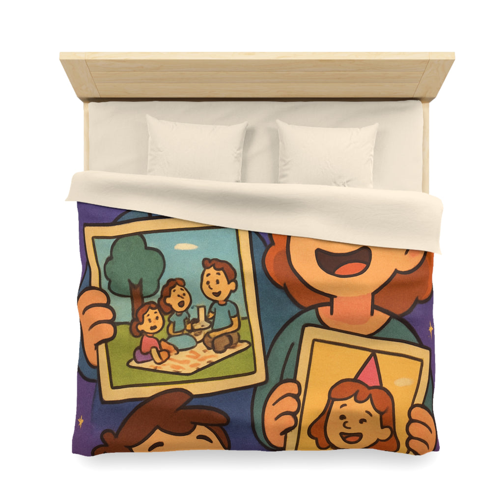 Housse de Couette Microfibre Design Artistique Moderne Décoration Chambre Confort Premium