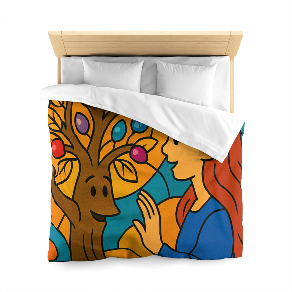 Housse de Couette Microfibre Illustration Unique Design Moderne Décoration Intérieure Raffinée