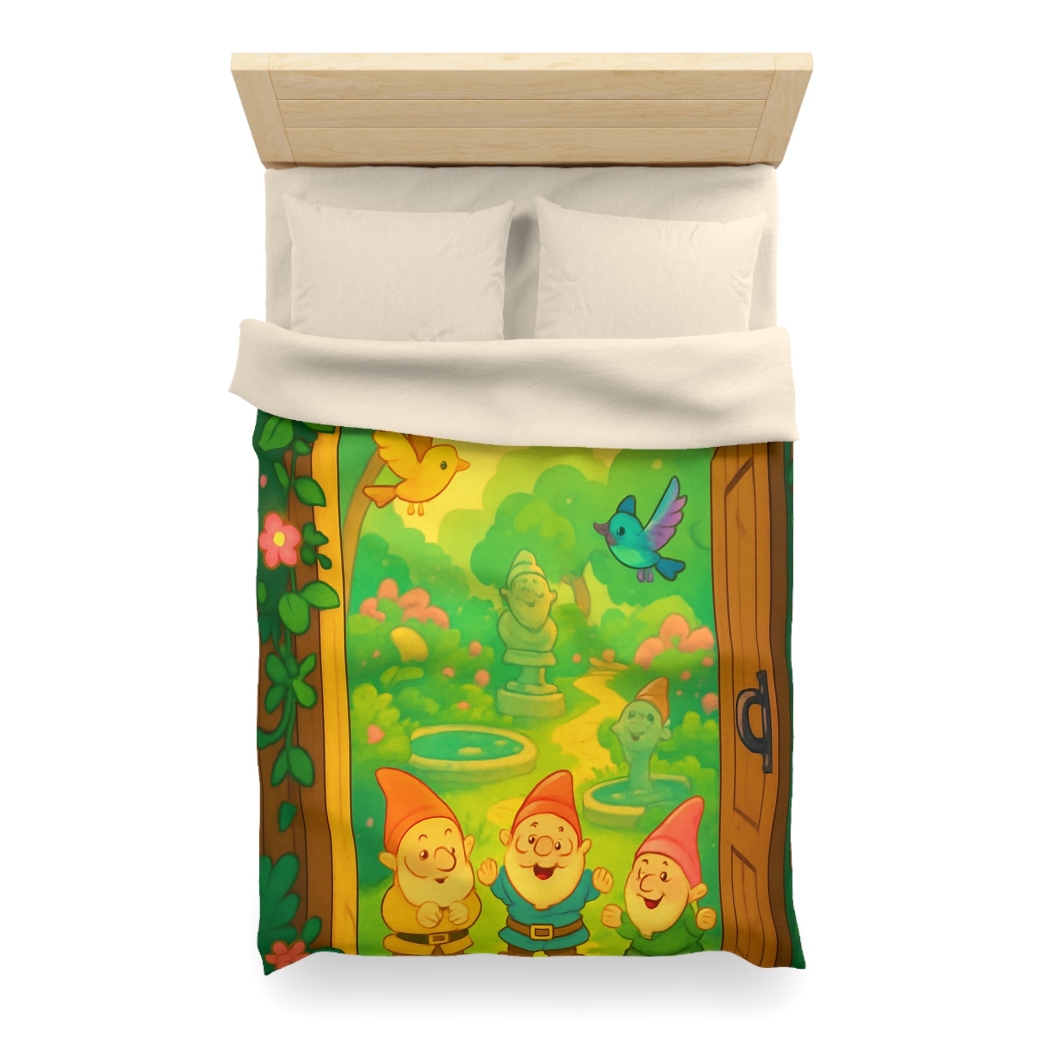 Housse de Couette Microfibre Motif Créatif Original Style Contemporain Chambre Élégante