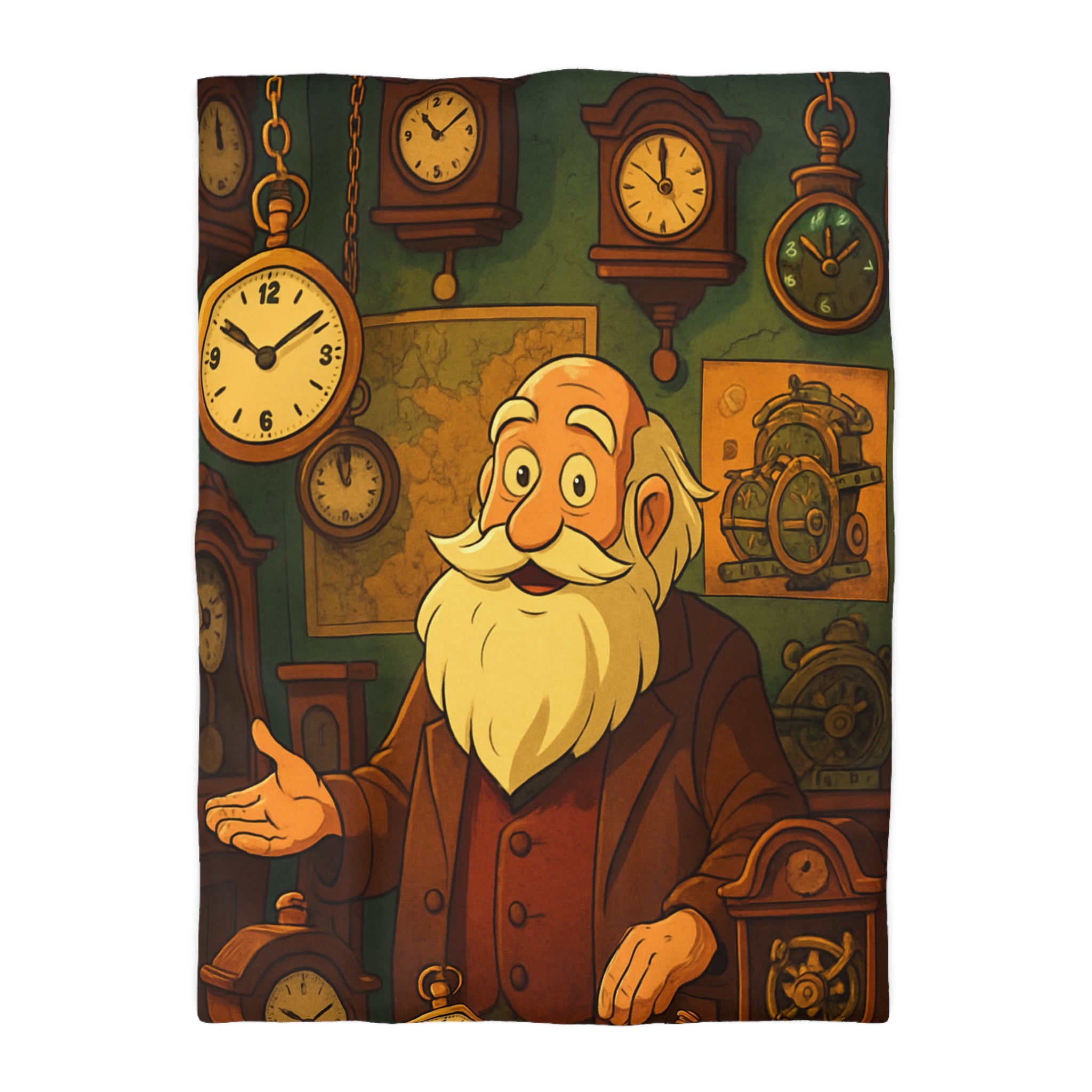 Housse de Couette Microfibre Illustration Unique Design Moderne Décoration Intérieure Raffinée