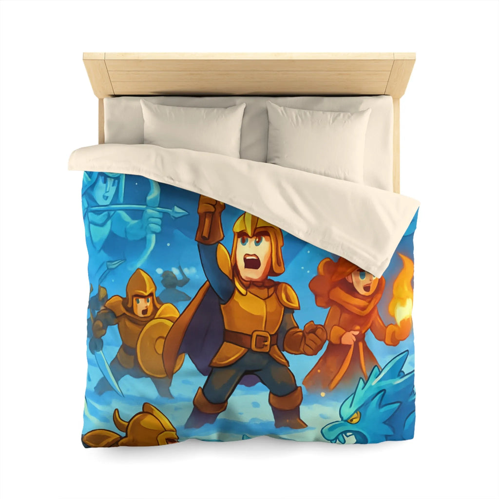 Housse de Couette Microfibre Art Graphique Contemporain Style Décoratif Chambre Tendance