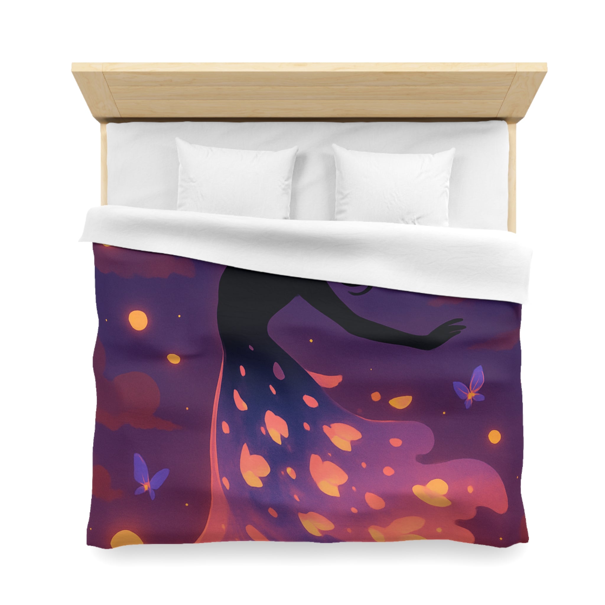 Housse de Couette Microfibre Design Artistique Moderne Décoration Chambre Confort Premium