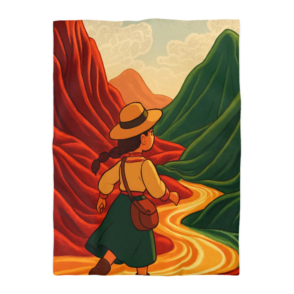 Housse de Couette Microfibre Art Graphique Contemporain Style Décoratif Chambre Tendance