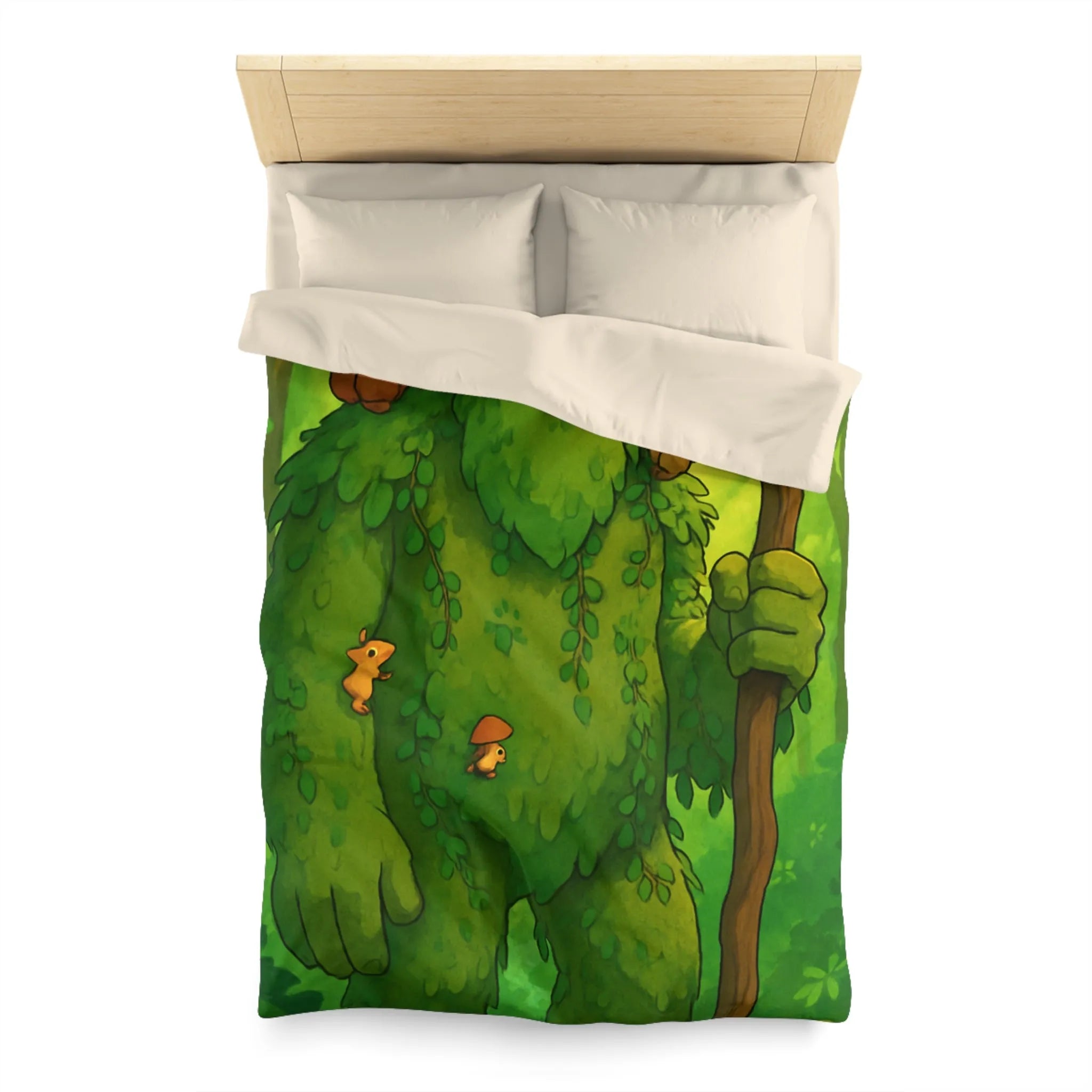 Housse de Couette Enchantée avec Géant Végétal et Forêt de Rêve pour Enfants Héritage