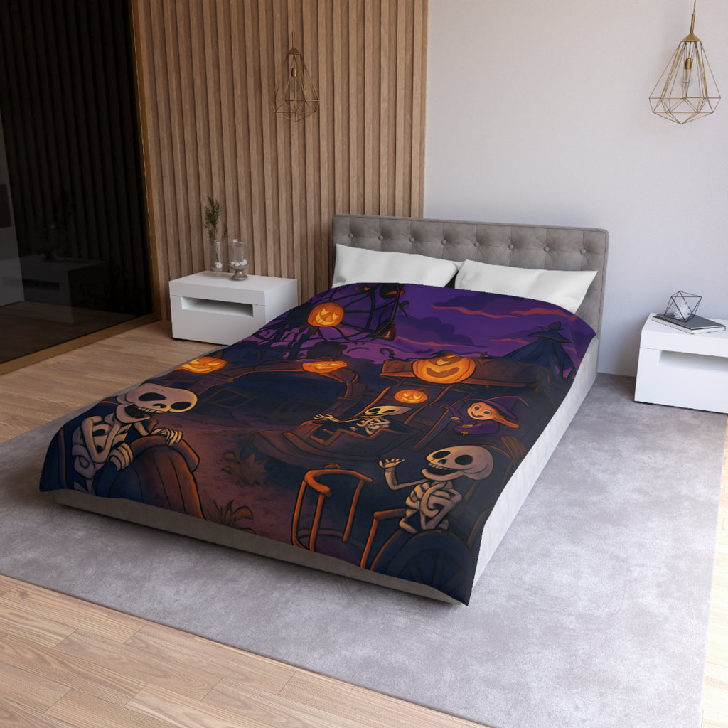 Housse de Couette Microfibre Motif Créatif Original Style Contemporain Chambre Élégante