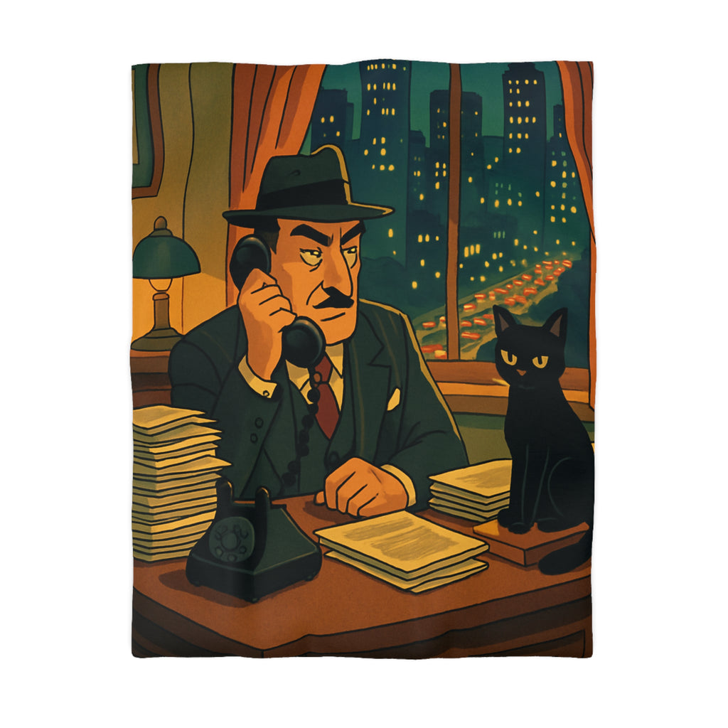 Housse de Couette Microfibre Motif Créatif Original Style Contemporain Chambre Élégante