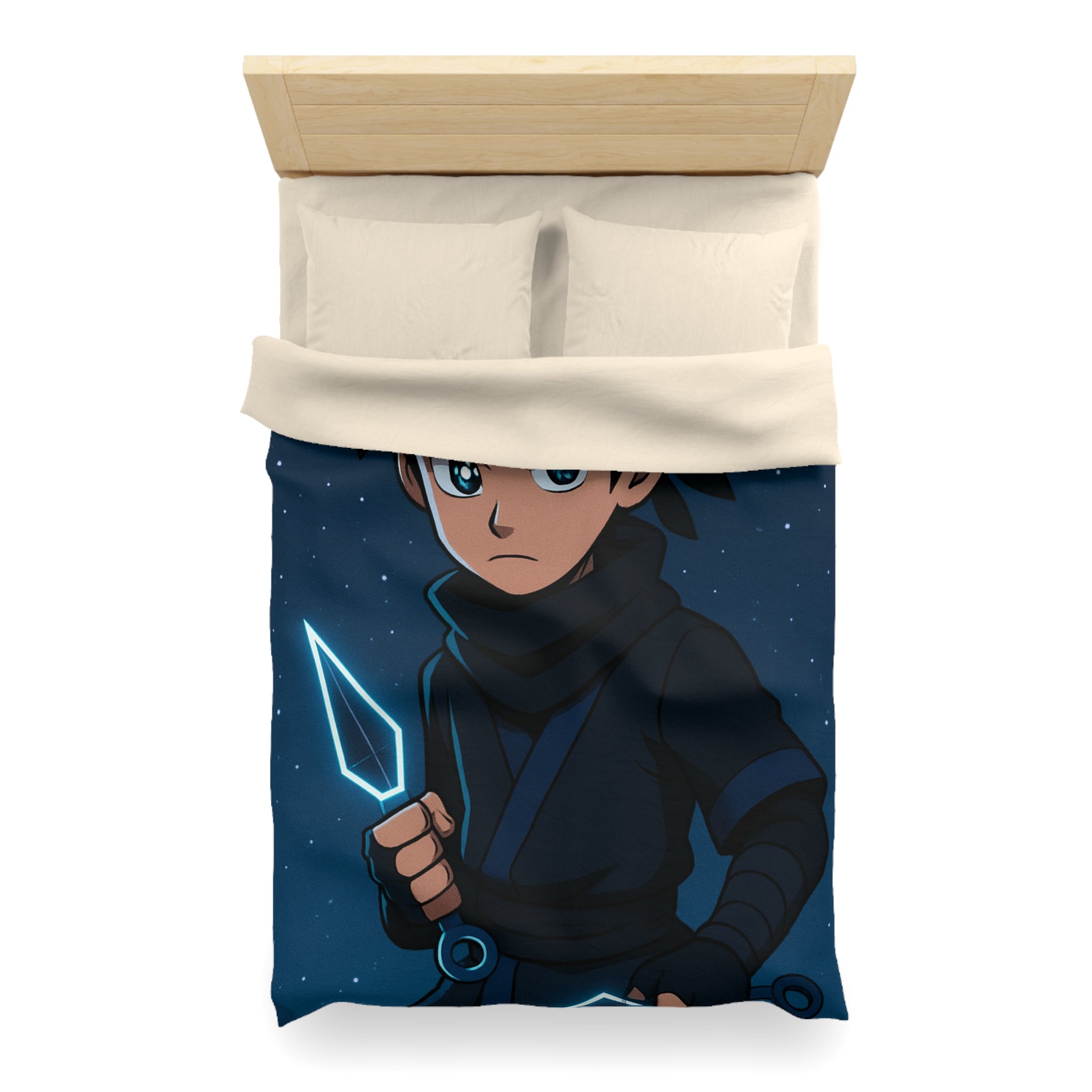 Housse de Couette Microfibre Illustration Unique Design Moderne Décoration Intérieure Raffinée