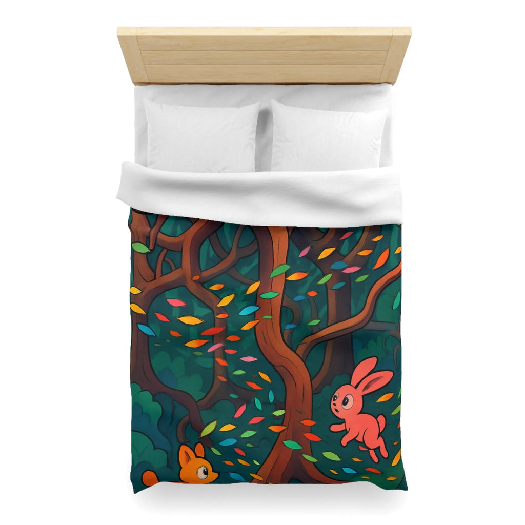 Enchantez Votre Espace avec une Housse de Couette Animaux et Forêt Colorée
