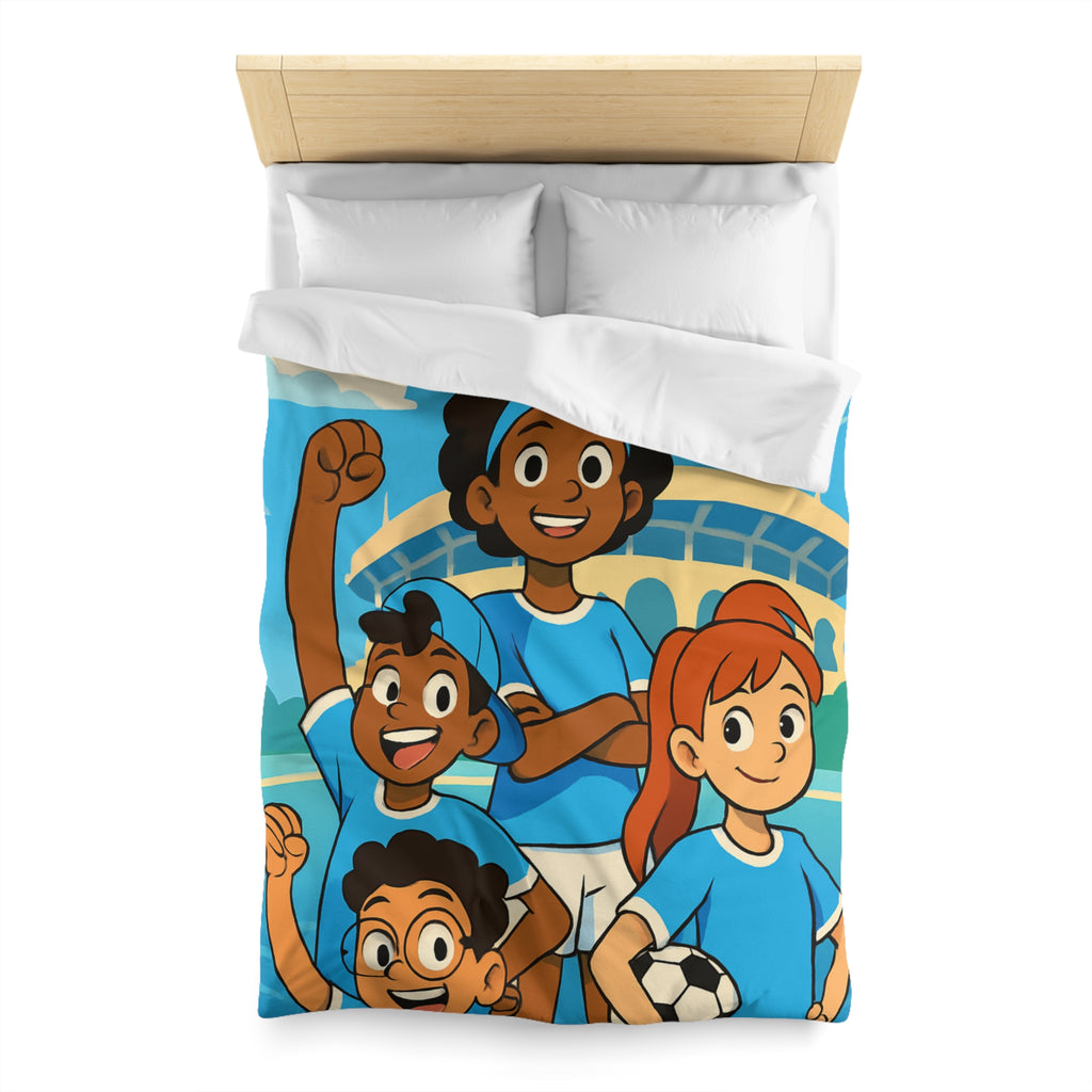 Housse de Couette Microfibre Illustration Unique Design Moderne Décoration Intérieure Raffinée