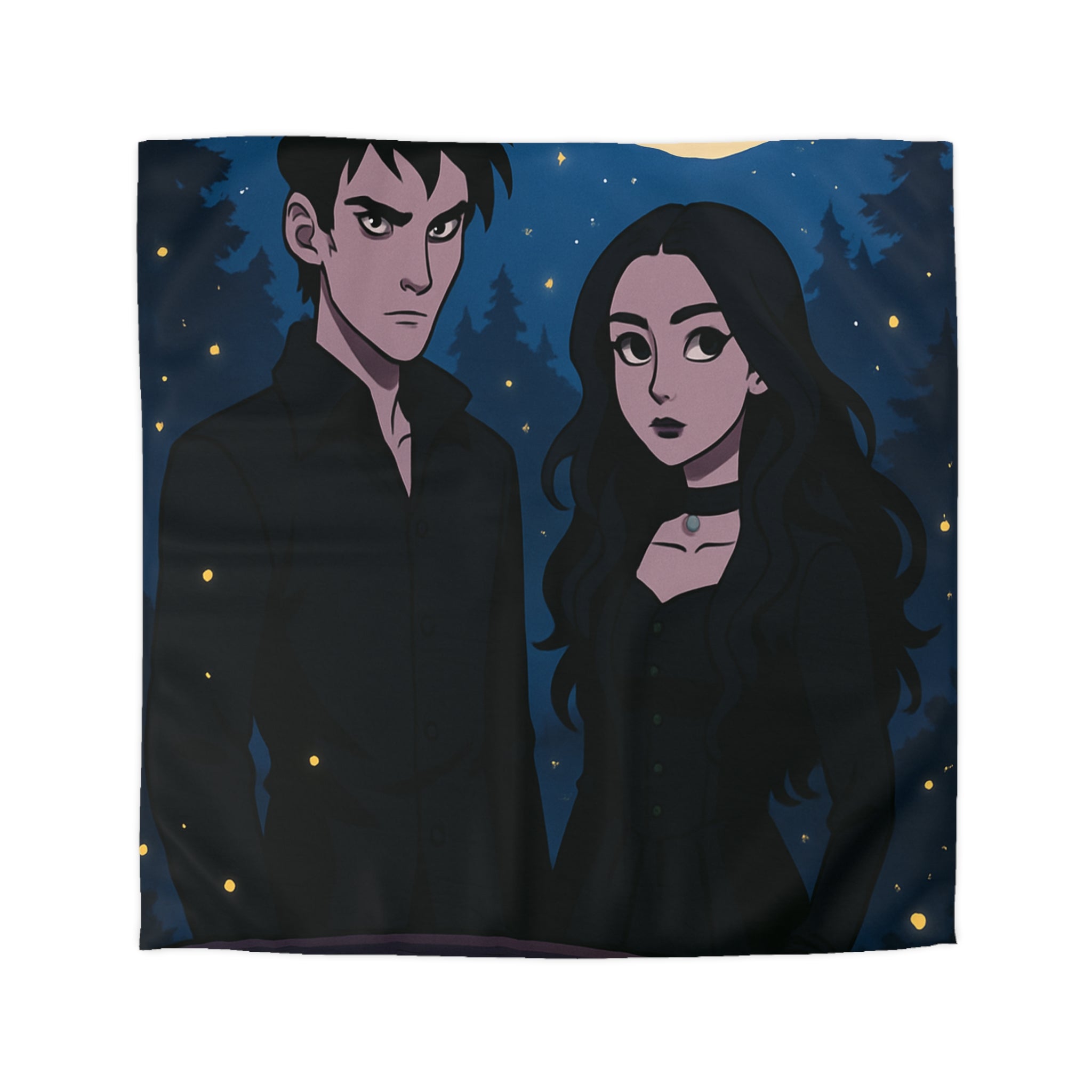 Housse de Couette Microfibre Design Artistique Moderne Décoration Chambre Confort Premium