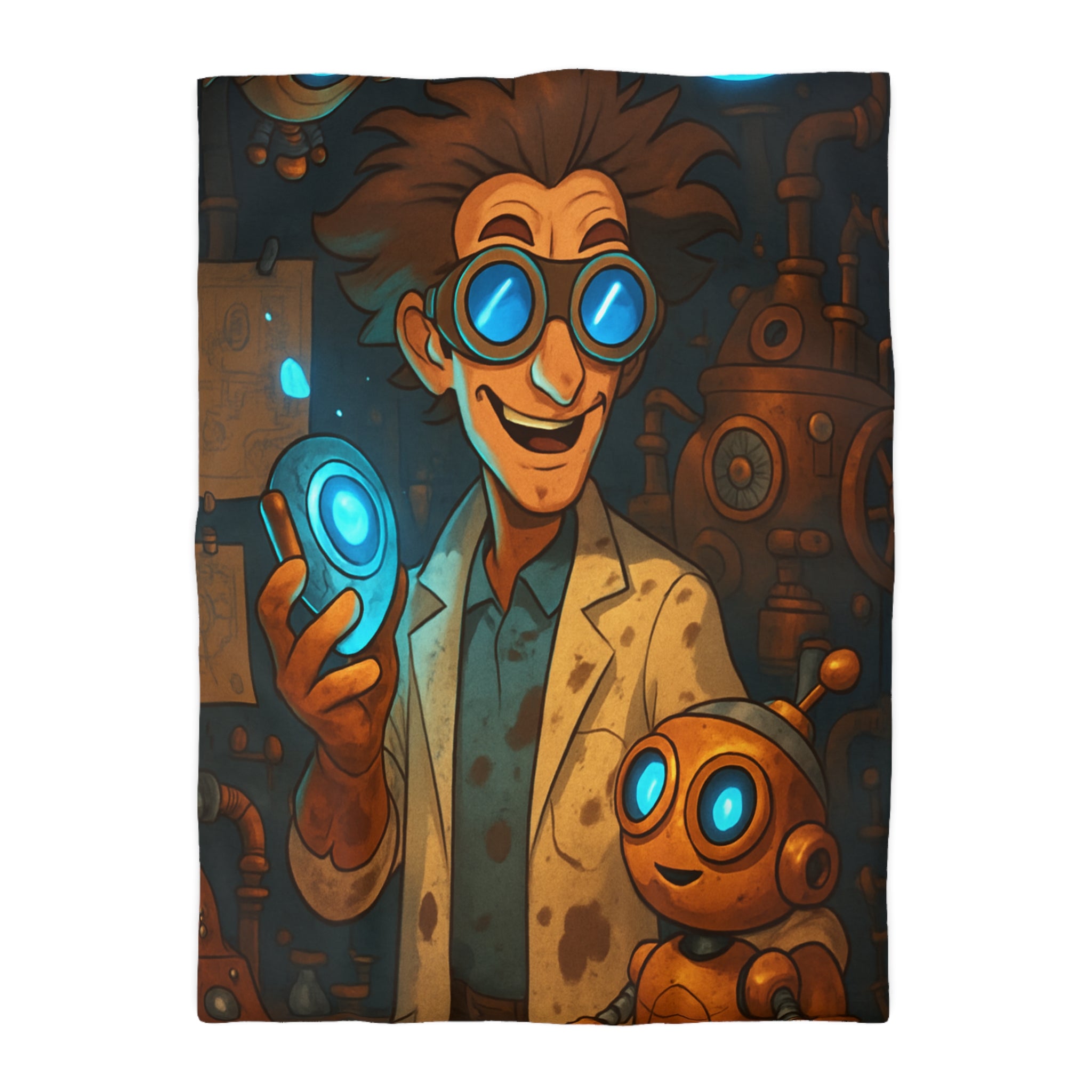 Housse de Couette Microfibre Motif Créatif Original Style Contemporain Chambre Élégante