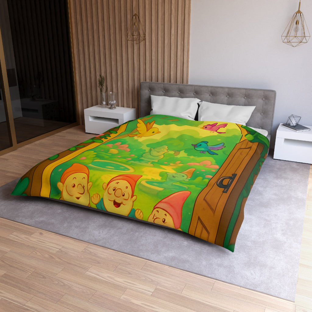 Housse de Couette Microfibre Motif Créatif Original Style Contemporain Chambre Élégante