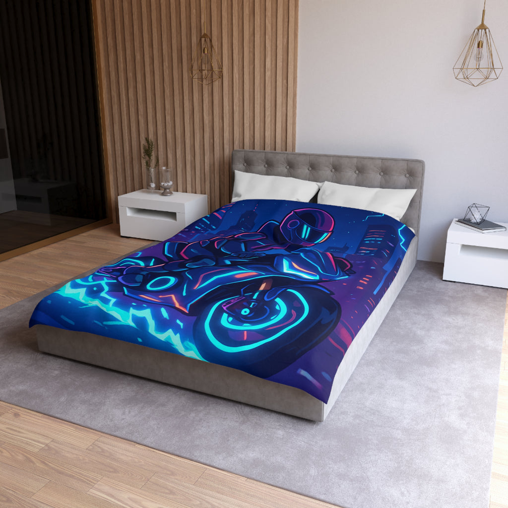 Housse de Couette Microfibre Design Artistique Moderne Décoration Chambre Confort Premium