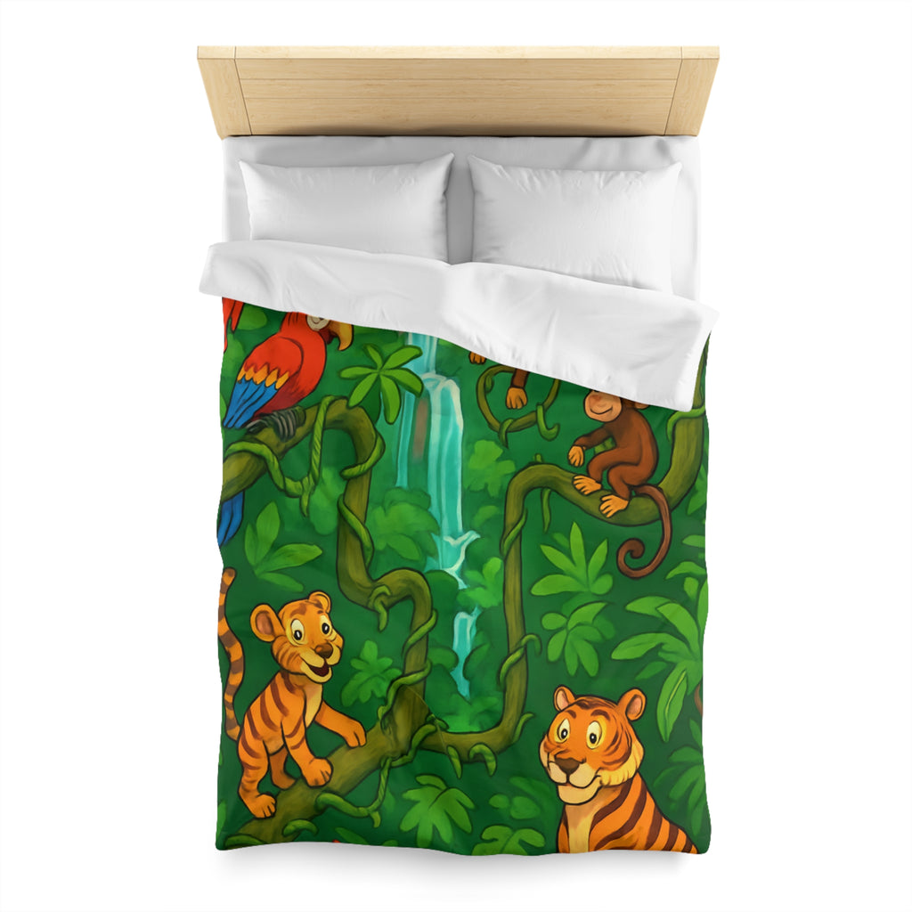 Housse de Couette Microfibre Illustration Unique Design Moderne Décoration Intérieure Raffinée