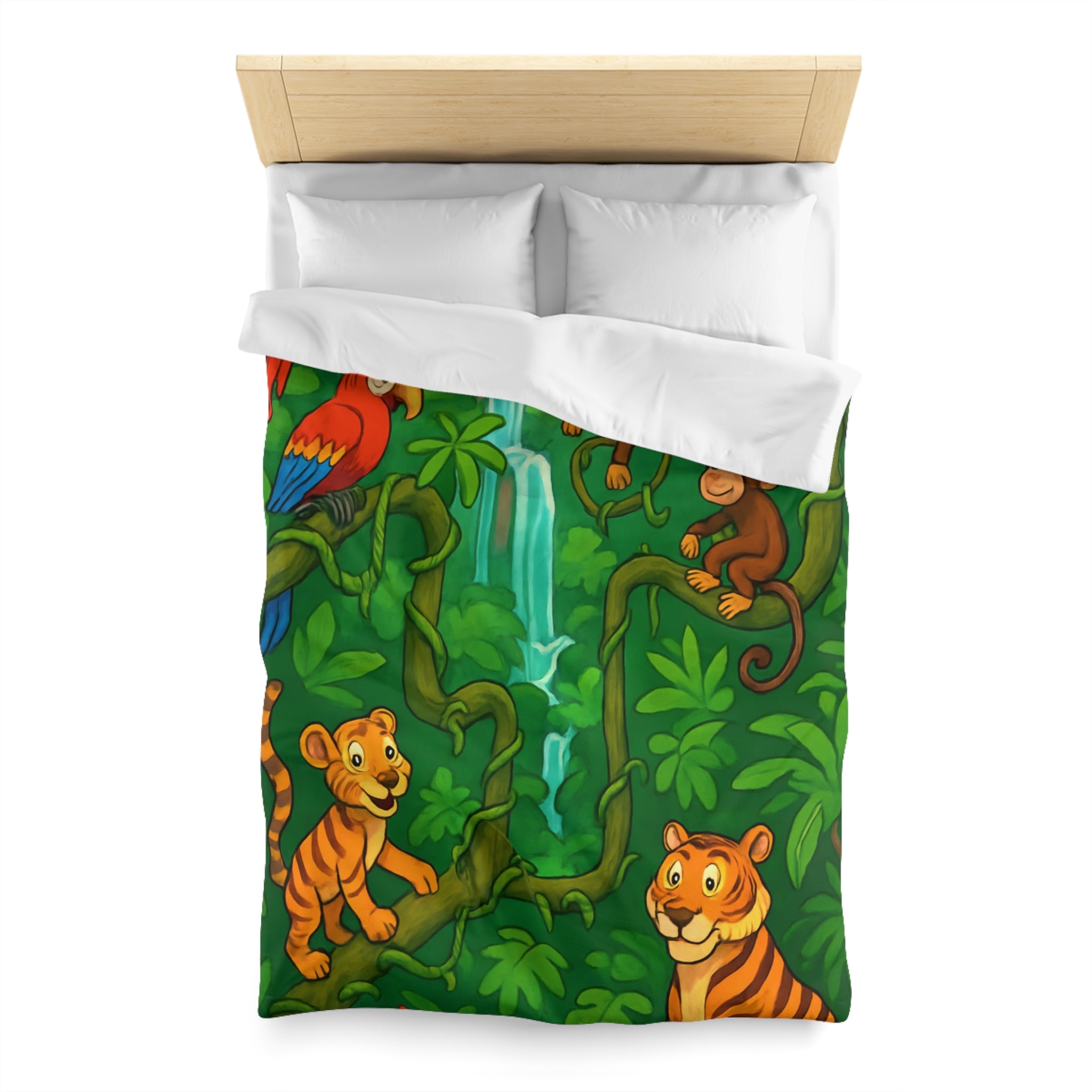 Housse de Couette Microfibre Illustration Unique Design Moderne Décoration Intérieure Raffinée