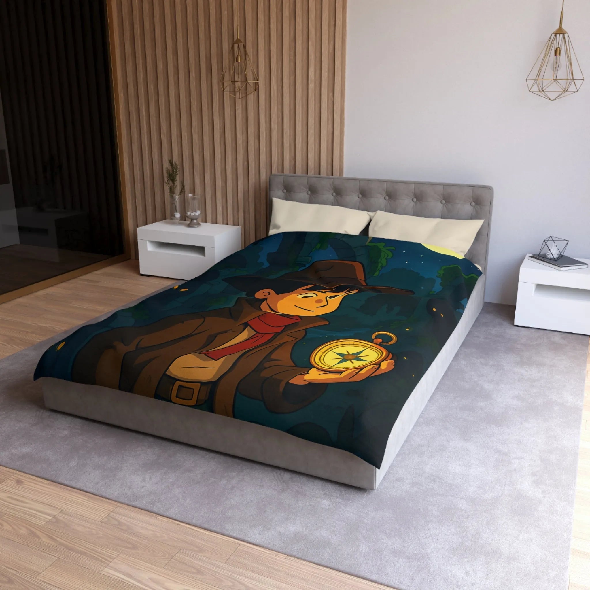 Explorez l'univers enchanteur grâce à cette housse de couette aventure sous la lune