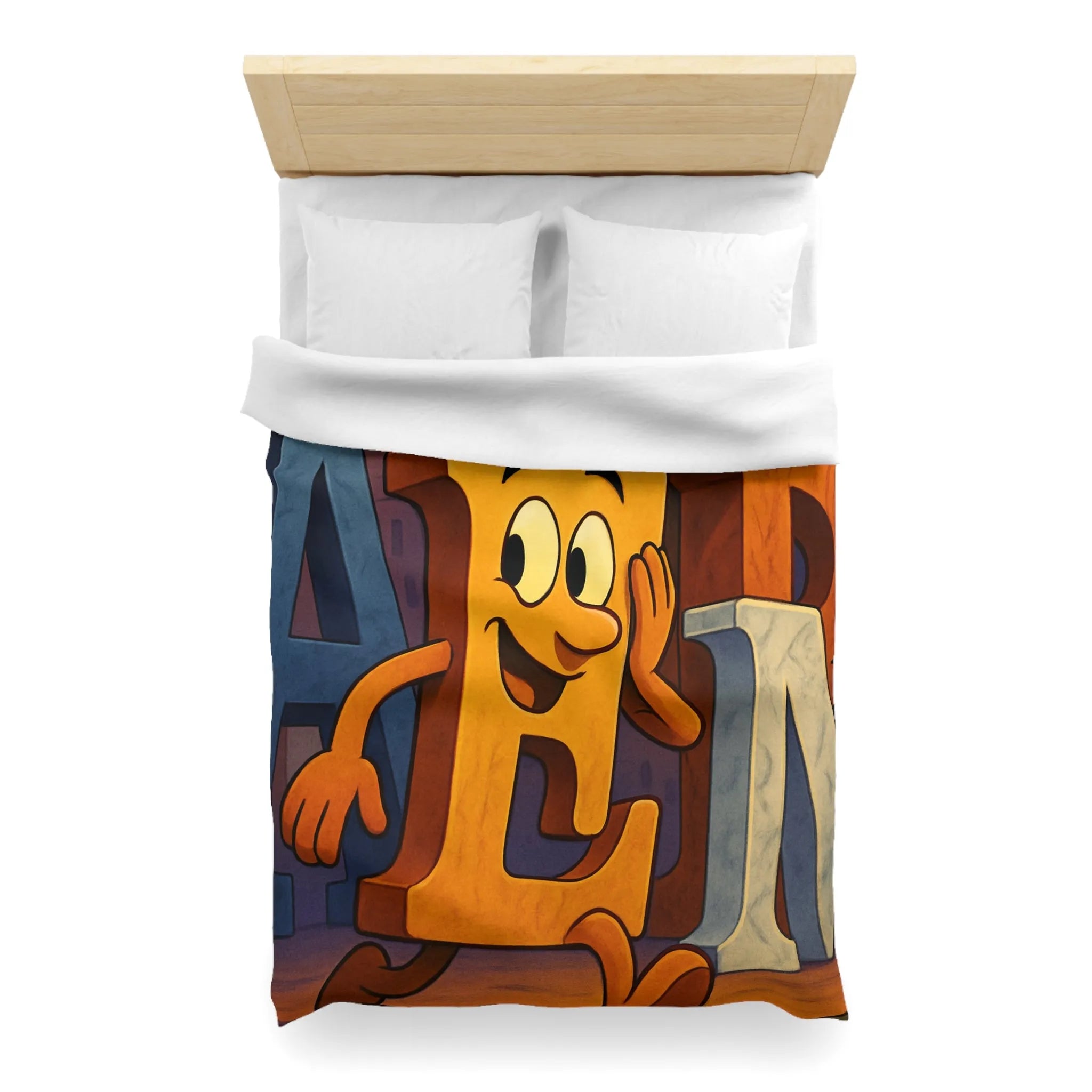 Housse de Couette Microfibre Art Graphique Contemporain Style Décoratif Chambre Tendance