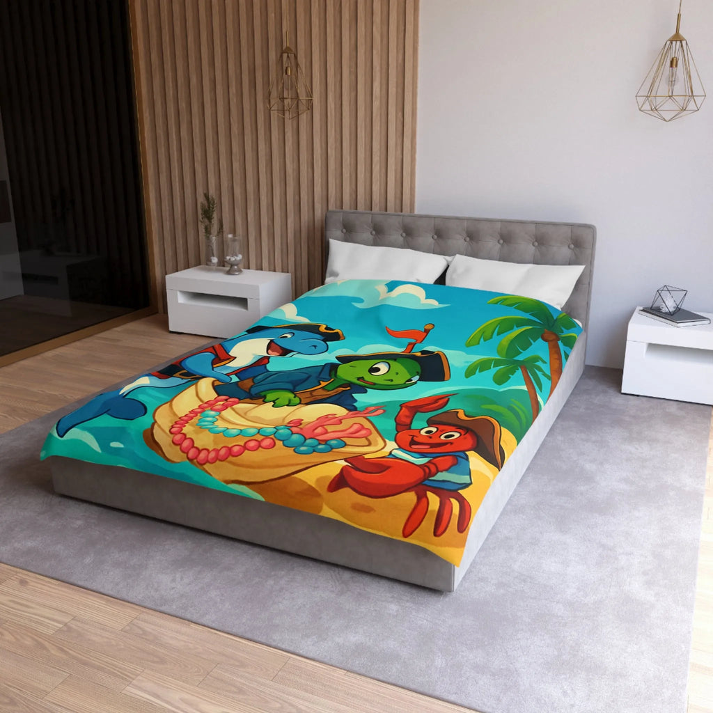 Ensemble pirate océanique pour chambre enfant avec animaux marins en costumes colorés