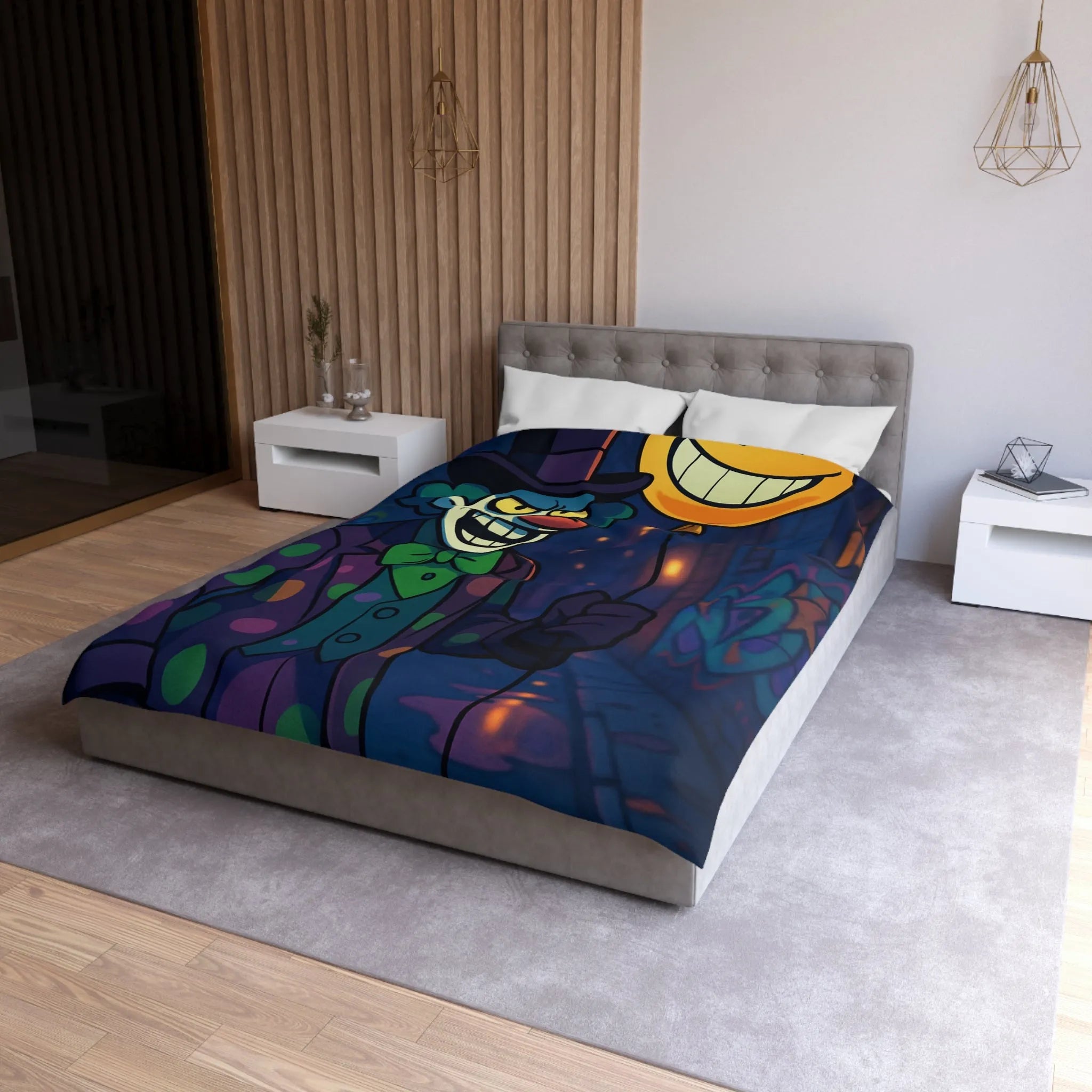 Housse de Couette Microfibre Création Artistique Moderne Design Exclusif Décoration Chambre