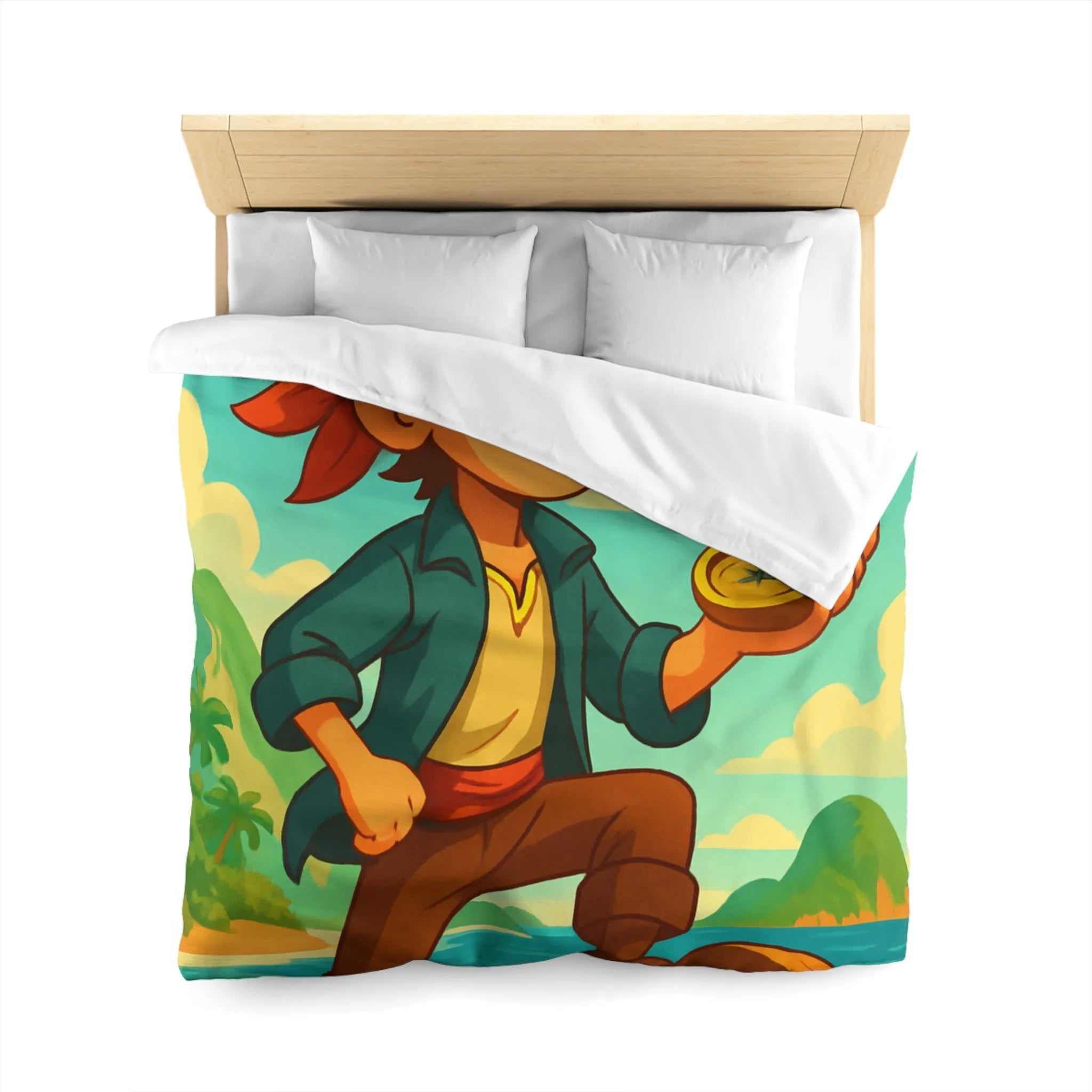 Aventurier intrépide sur un bateau avec une boussole en quête de trésors maritimes