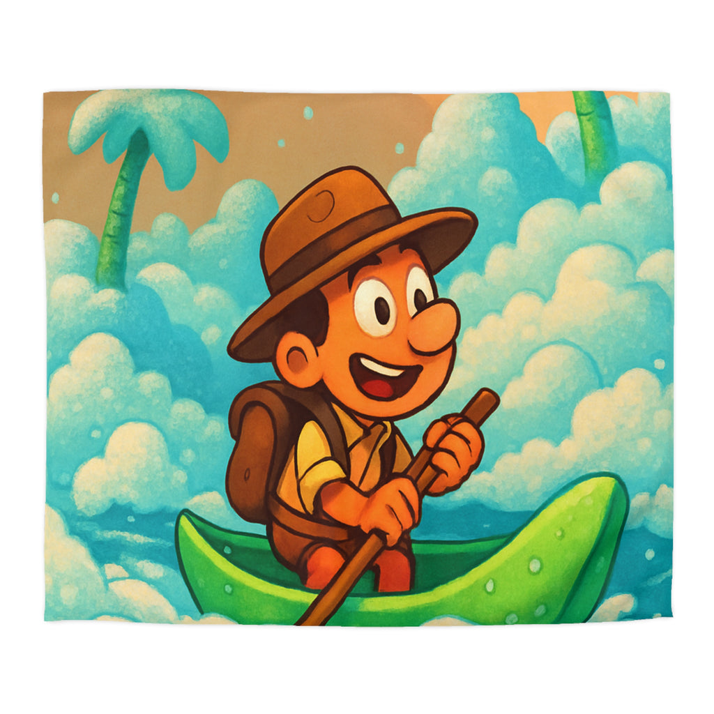 Housse de Couette Microfibre Motif Créatif Original Style Contemporain Chambre Élégante