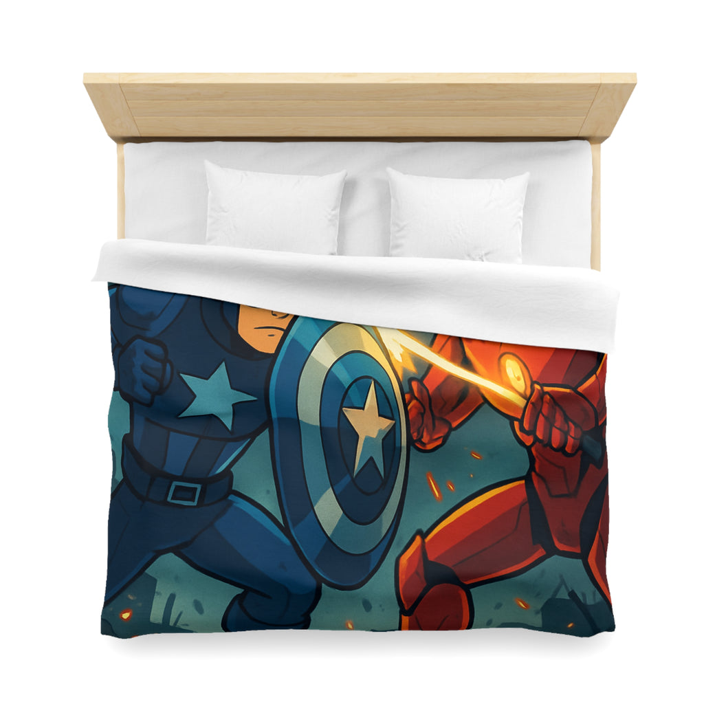 Housse de Couette Microfibre Design Artistique Moderne Décoration Chambre Confort Premium