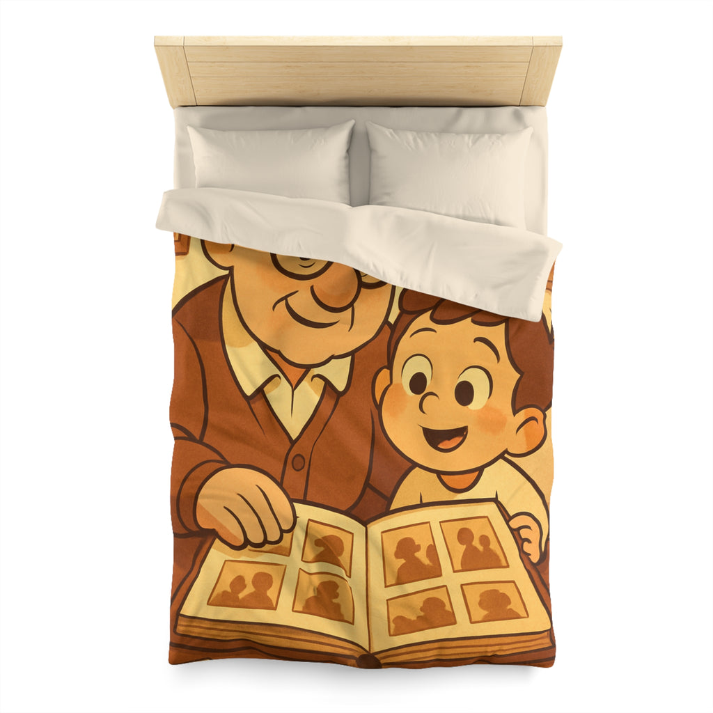 Housse de Couette Microfibre Design Artistique Moderne Décoration Chambre Confort Premium