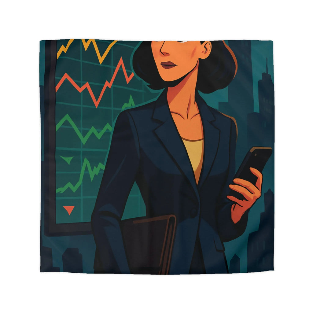 Housse de Couette Microfibre Art Graphique Contemporain Style Décoratif Chambre Tendance