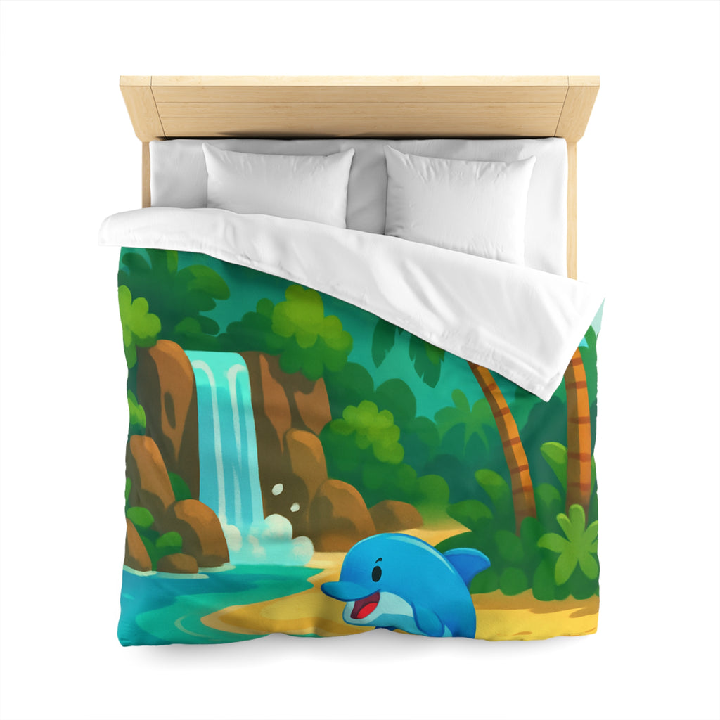 Housse de Couette Microfibre Motif Créatif Original Style Contemporain Chambre Élégante