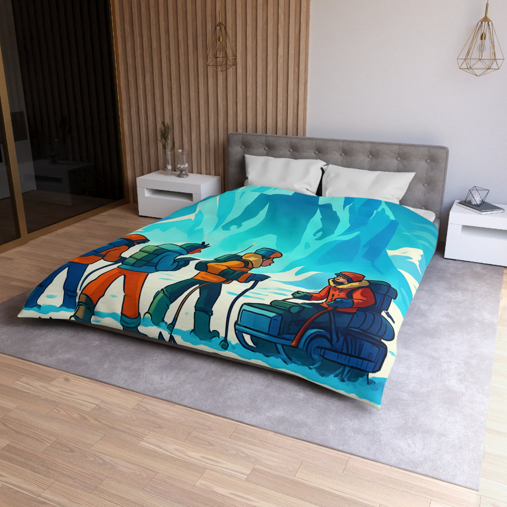 Housse de Couette Microfibre Illustration Unique Design Moderne Décoration Intérieure Raffinée