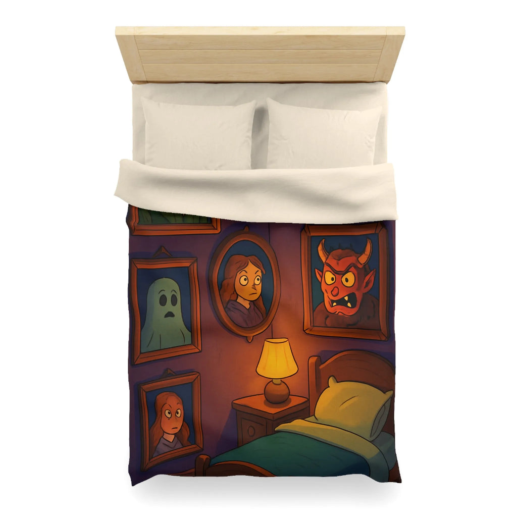 Housse de couette chambre fantaisie avec portraits enchanteurs pour une ambiance mystérieuse et magique