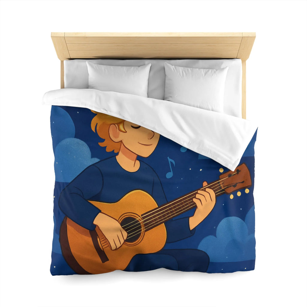 Housse de Couette Microfibre Art Graphique Contemporain Style Décoratif Chambre Tendance