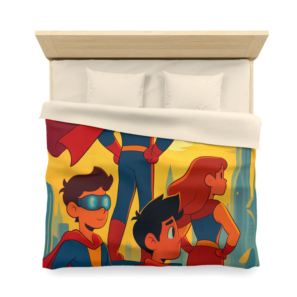 Housse de Couette Microfibre Illustration Unique Design Moderne Décoration Intérieure Raffinée