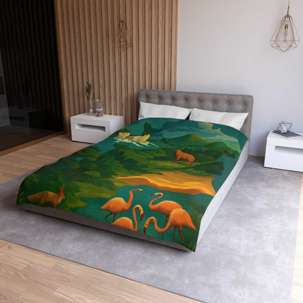 Housse de Couette Microfibre Création Artistique Moderne Design Exclusif Décoration Chambre